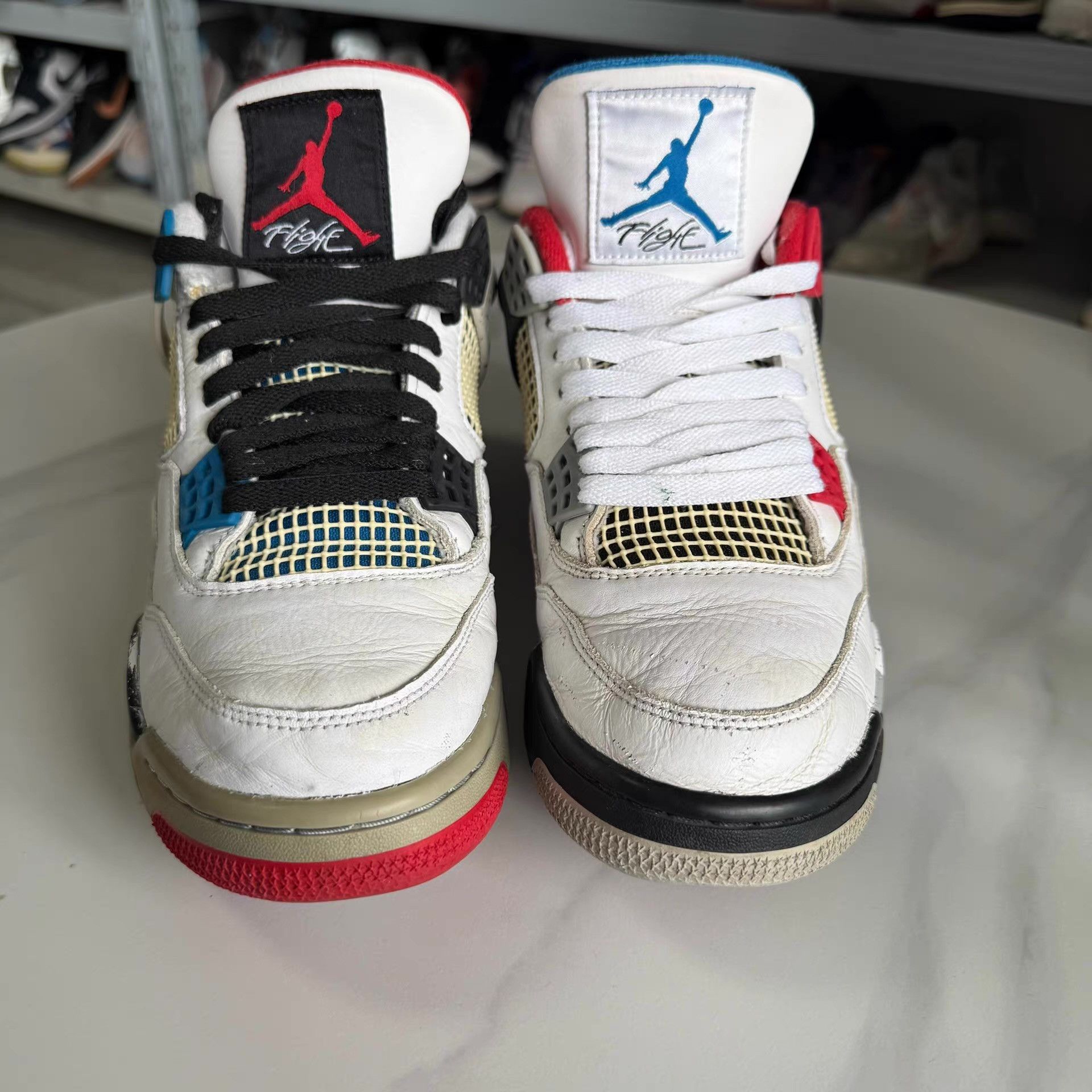Nike Air Jordan 4, retro basketball shoes, casual shoes。 Q10 Size US 9 / EU 42 - 2 Thumbnail