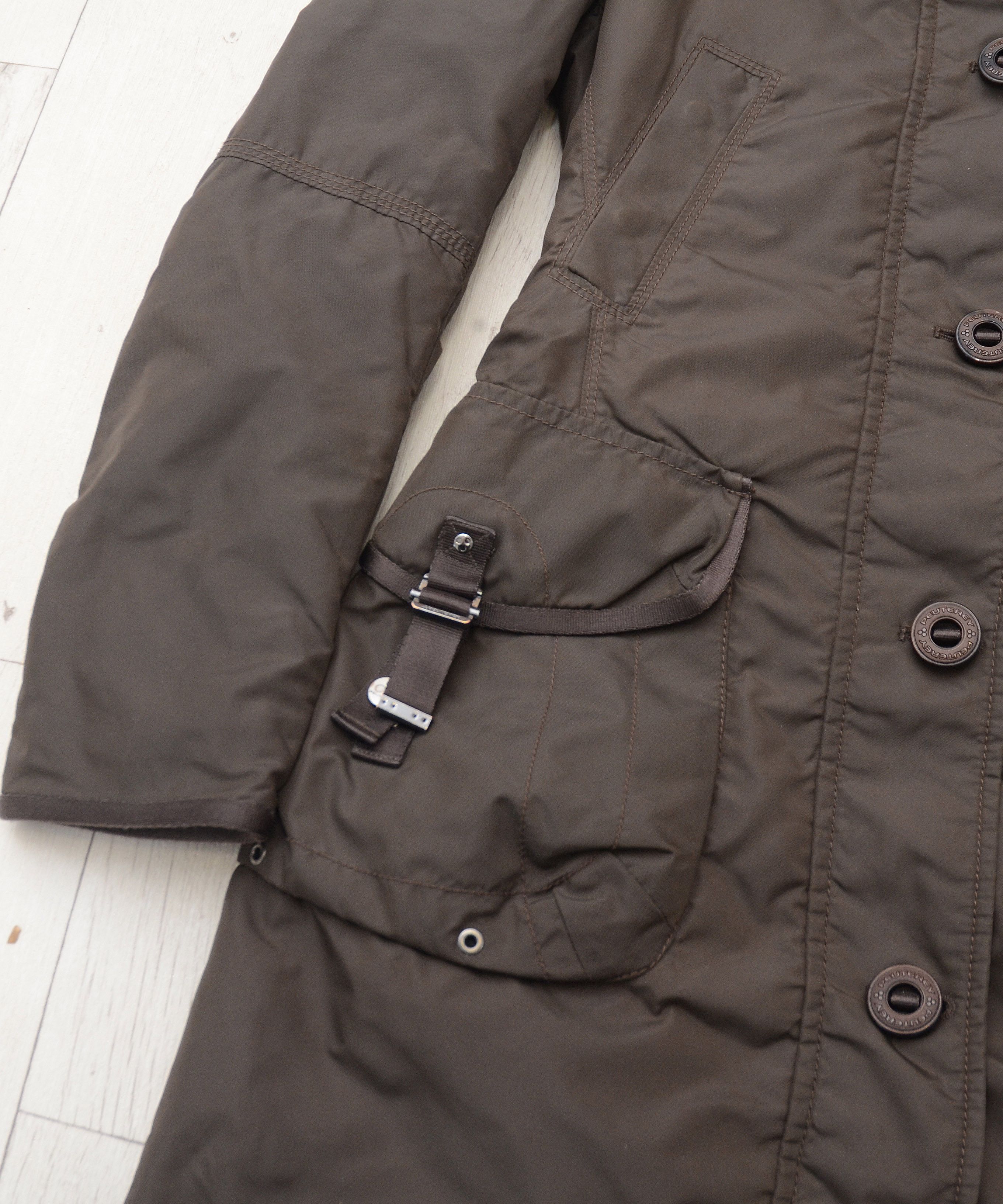 Peuterey Winter Down Parka Peuterey Nylon Brown Jacket Size 40 Size S / US 4 / IT 40 - 4 Thumbnail