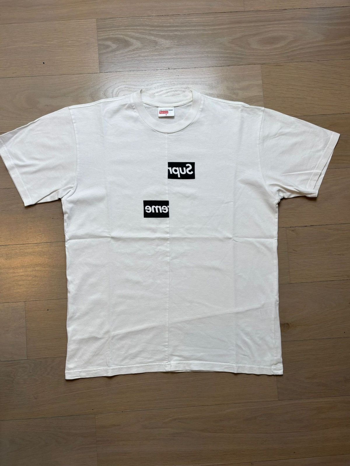 Comme des Garcons SHIRT × Supreme Supreme X comme des garçons shirt box logo white Size US M / EU 48-50 / 2 - 1 Thumbnail