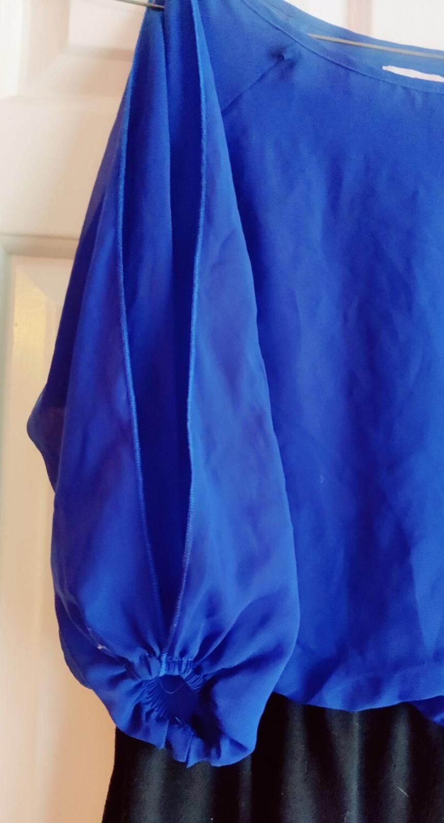 Bonobos BONGO Dress Blue Black Split Sleeves Short Size Juniors S Sm Size S / US 4 / IT 40 - 6 Thumbnail