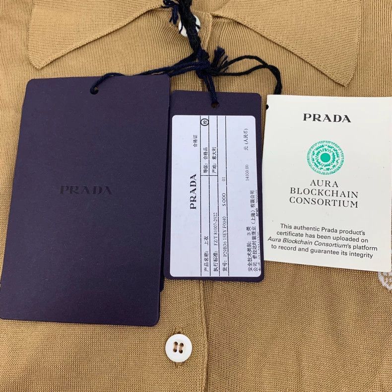 Prada Prada Brown Logo Silk Knit Vest-2506 Size XS / US 0-2 / IT 36-38 - 6 Thumbnail