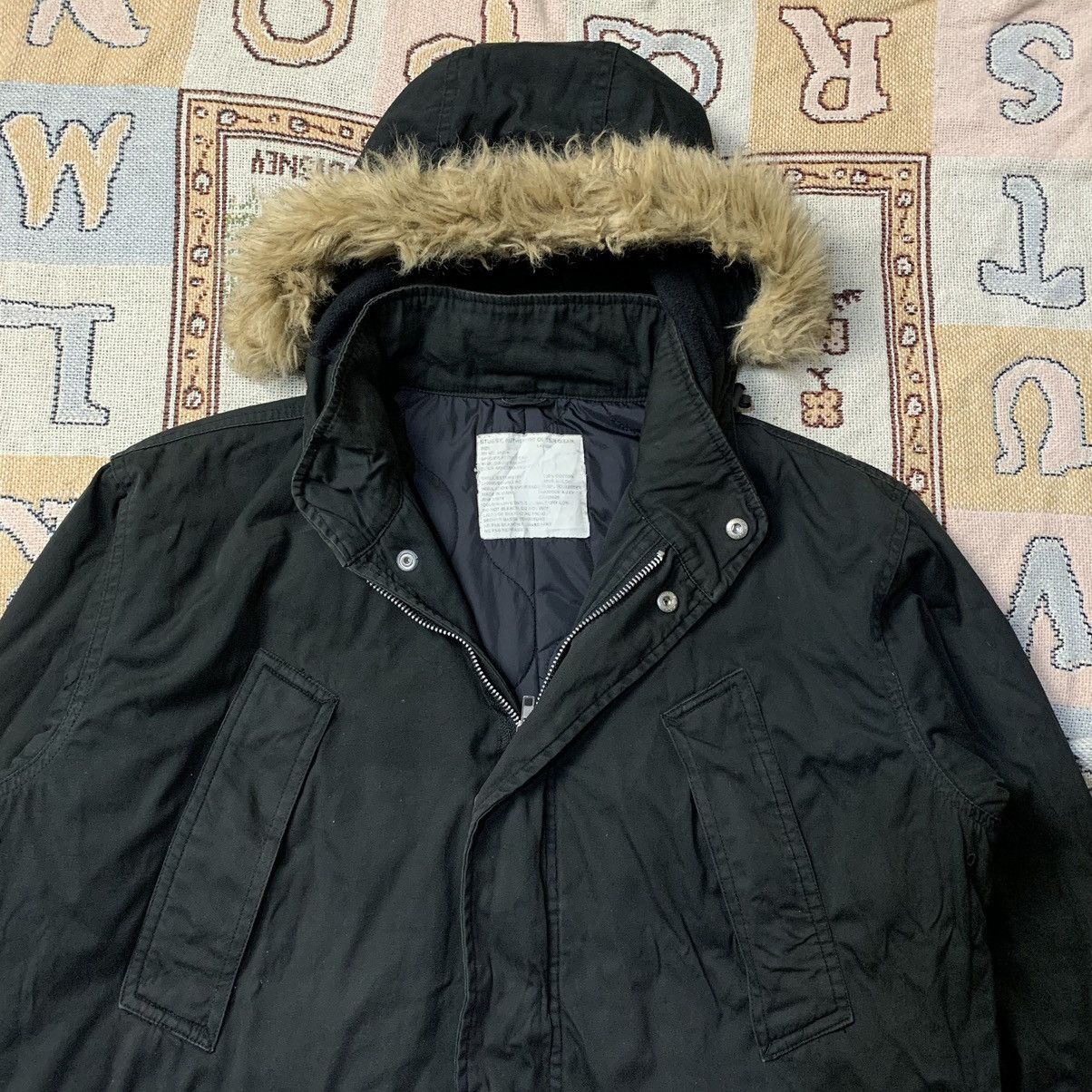 Stussy Stussy quilted lined thermolite fur hood parka jacket Size US L / EU 52-54 / 3 - 6 Thumbnail