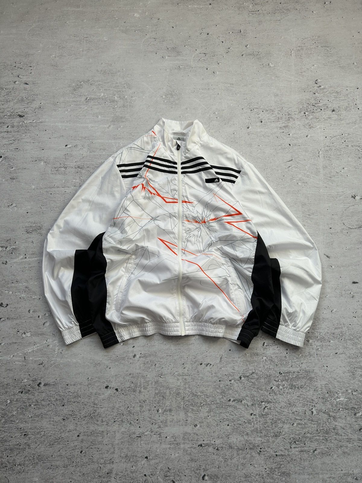 Adidas 💥Vintage Adidas Track Jacket Drill Nylon Oversized Y2k Swag💥 Size US L / EU 52-54 / 3 - 1 Thumbnail