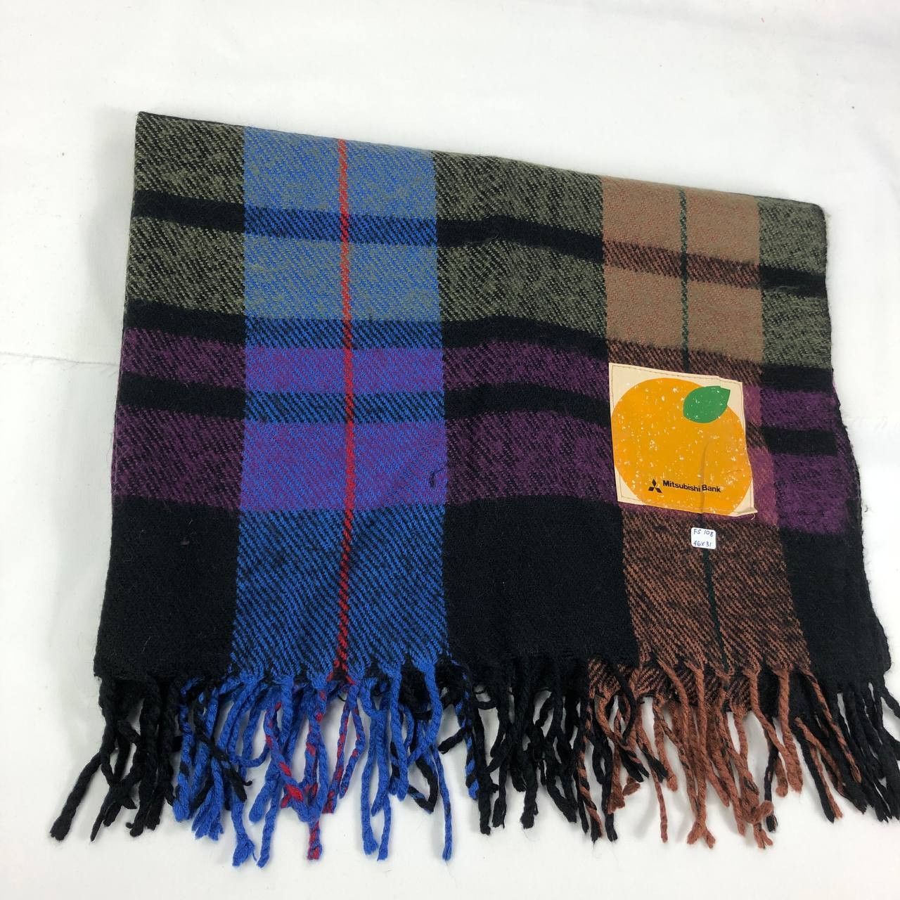 Vintage Mitsubishi Scarf / Muffler / Neckwear FS108 Size ONE SIZE - 4 Thumbnail