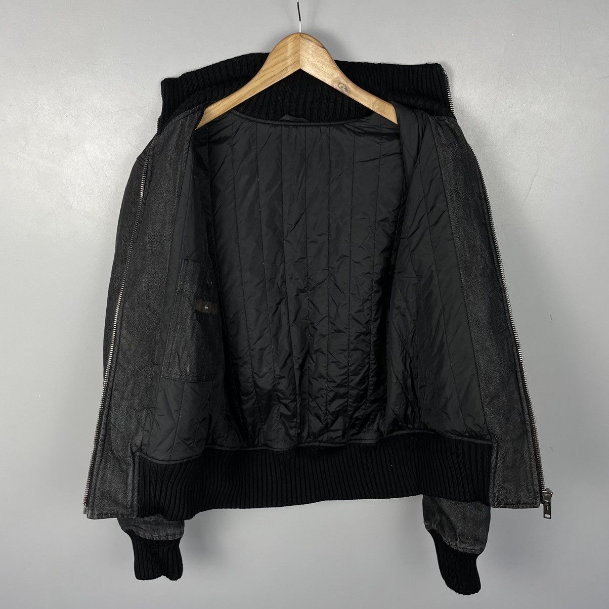 Z Zegna 🔥Rare🔥 Z Zegna denim bomber jacket lampo y2k Size US L / EU 52-54 / 3 - 7 Thumbnail