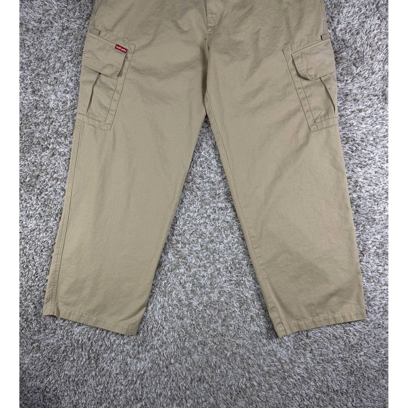 Ecko Unltd. VINTAGE Ecko Unltd Camden Cargo Pants Baggy Y2K Hip Hop Skate Khaki Utility Sz 36 Size US 36 / EU 52 - 3 Thumbnail