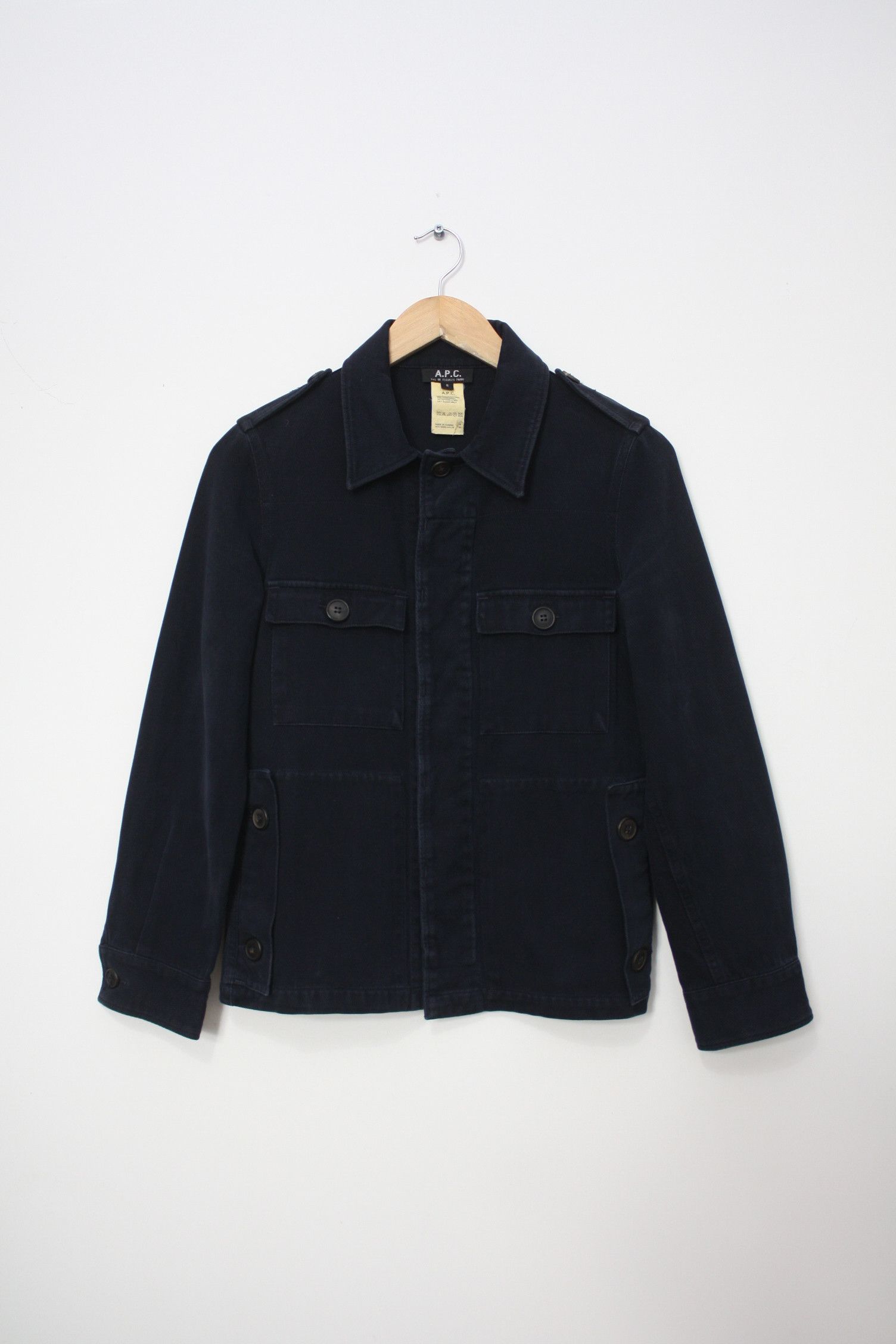 A.P.C. A.P.C. Navy Casual Jacket Women's S Size S / US 4 / IT 40 - 1 Thumbnail