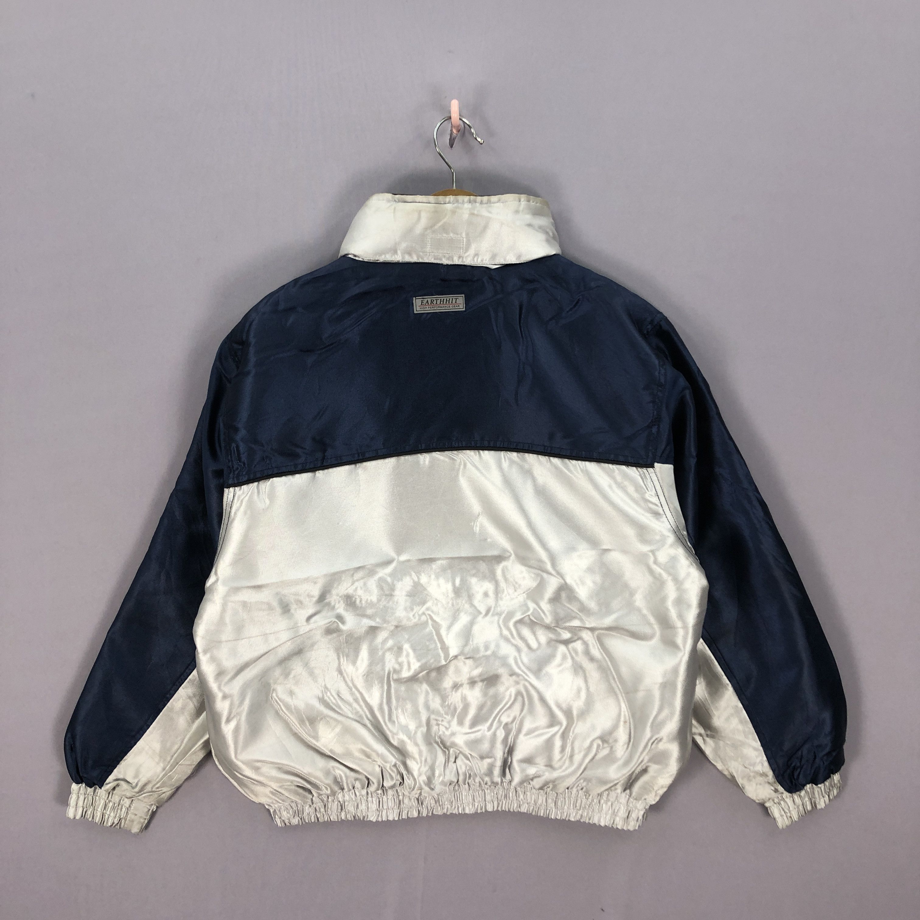 Japanese Brand Vintage Earth Hit High Performance Gear Nylon Racing Jackets Size US L / EU 52-54 / 3 - 2 Thumbnail