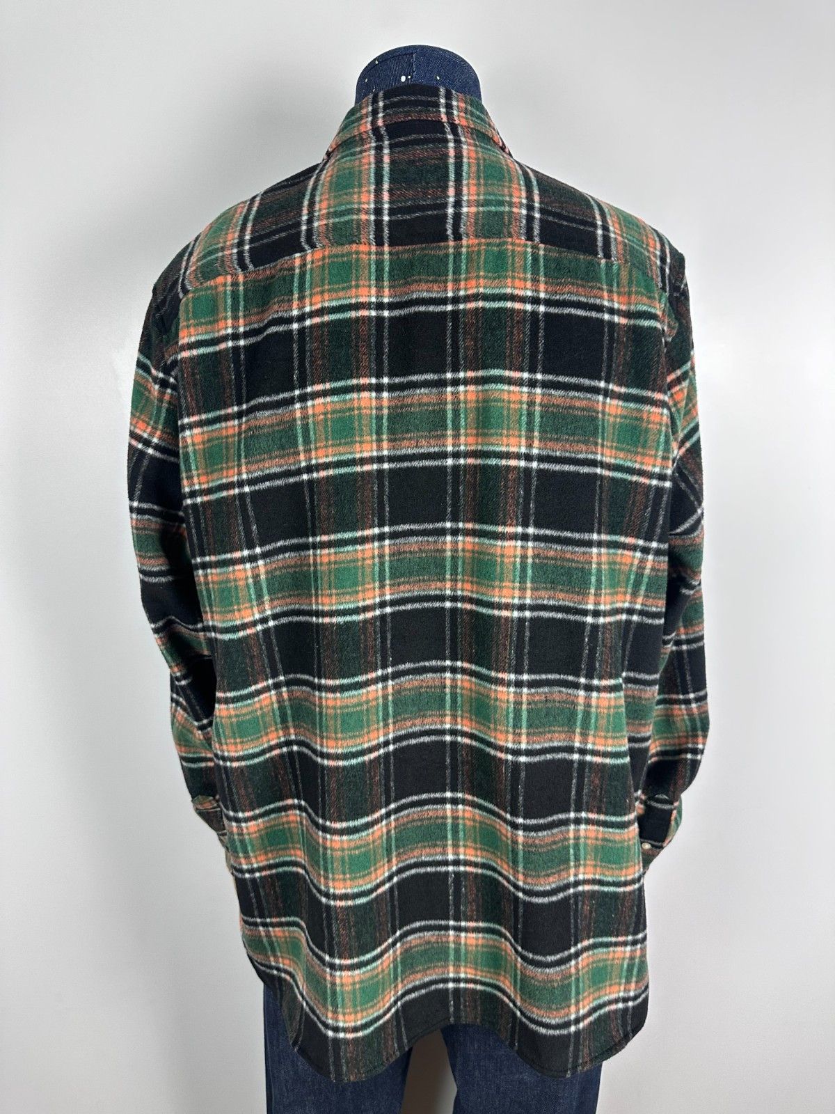 Allsaints AllsaInts Commune Checked Wool Shirt Green Black Size XXL Size US XXL / EU 58 / 5 - 5 Thumbnail