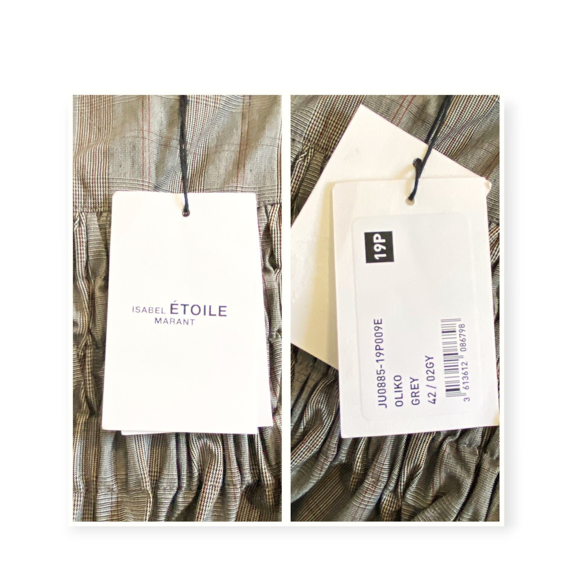 Isabel Marant Etoile NWT Isabel Marant Étoile Oliko Checked mini skirt, size FR42 Size 30" / US 8 / IT 44 - 3 Thumbnail