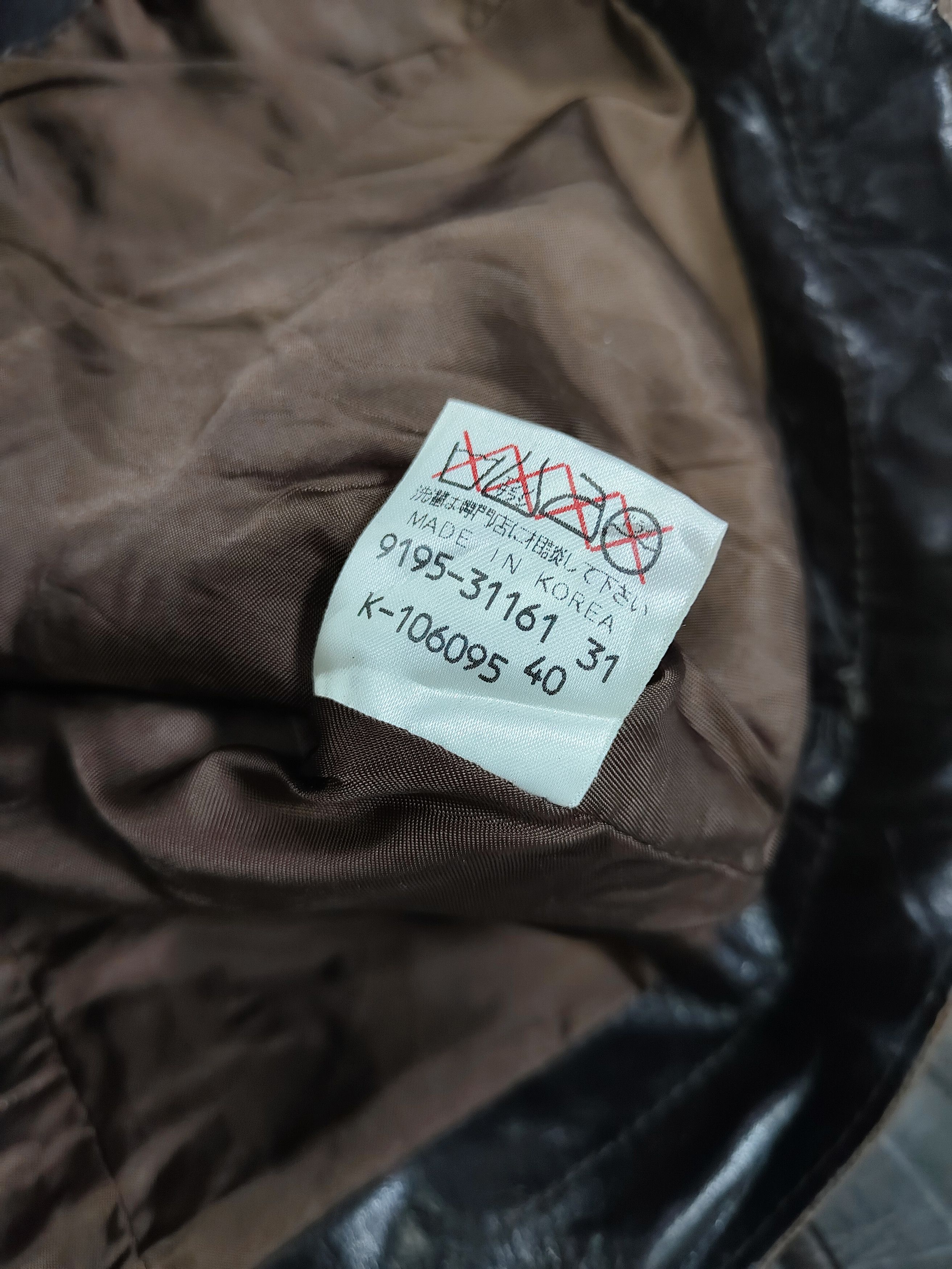 Karl Lagerfeld 90s Karl Lagerfeld- Archive Minimalist Moto Leather Jacket Size M / US 6-8 / IT 42-44 - 8 Thumbnail
