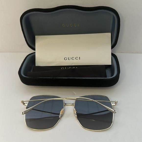 Gucci New Authentic GUCCI GG1031S-001 59 Sunglass Woman Metal Gold Size ONE SIZE - 2 Thumbnail