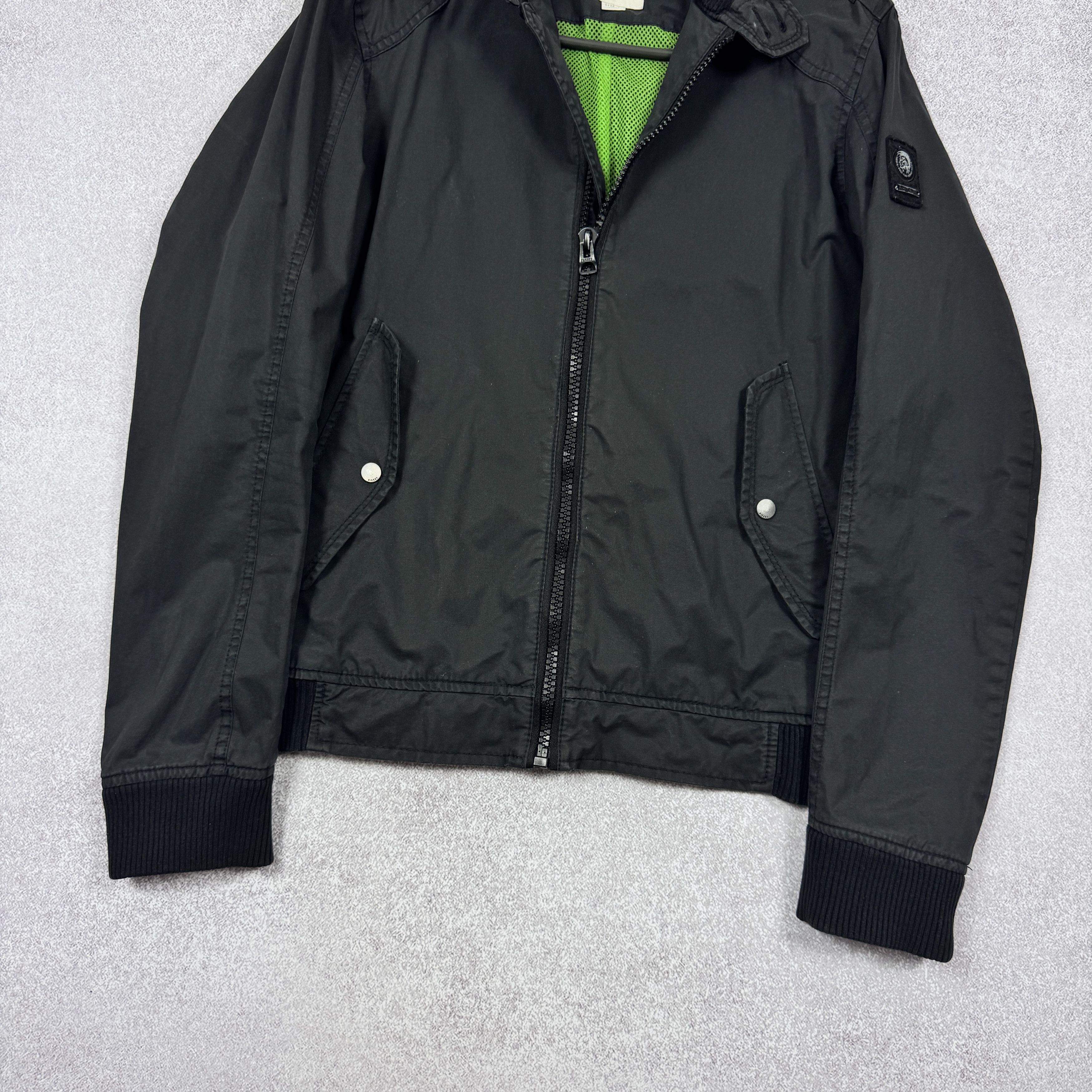Diesel Men`s DIESEL Black Cotton Bomber Jacket Size S-M Size US S / EU 44-46 / 1 - 4 Thumbnail