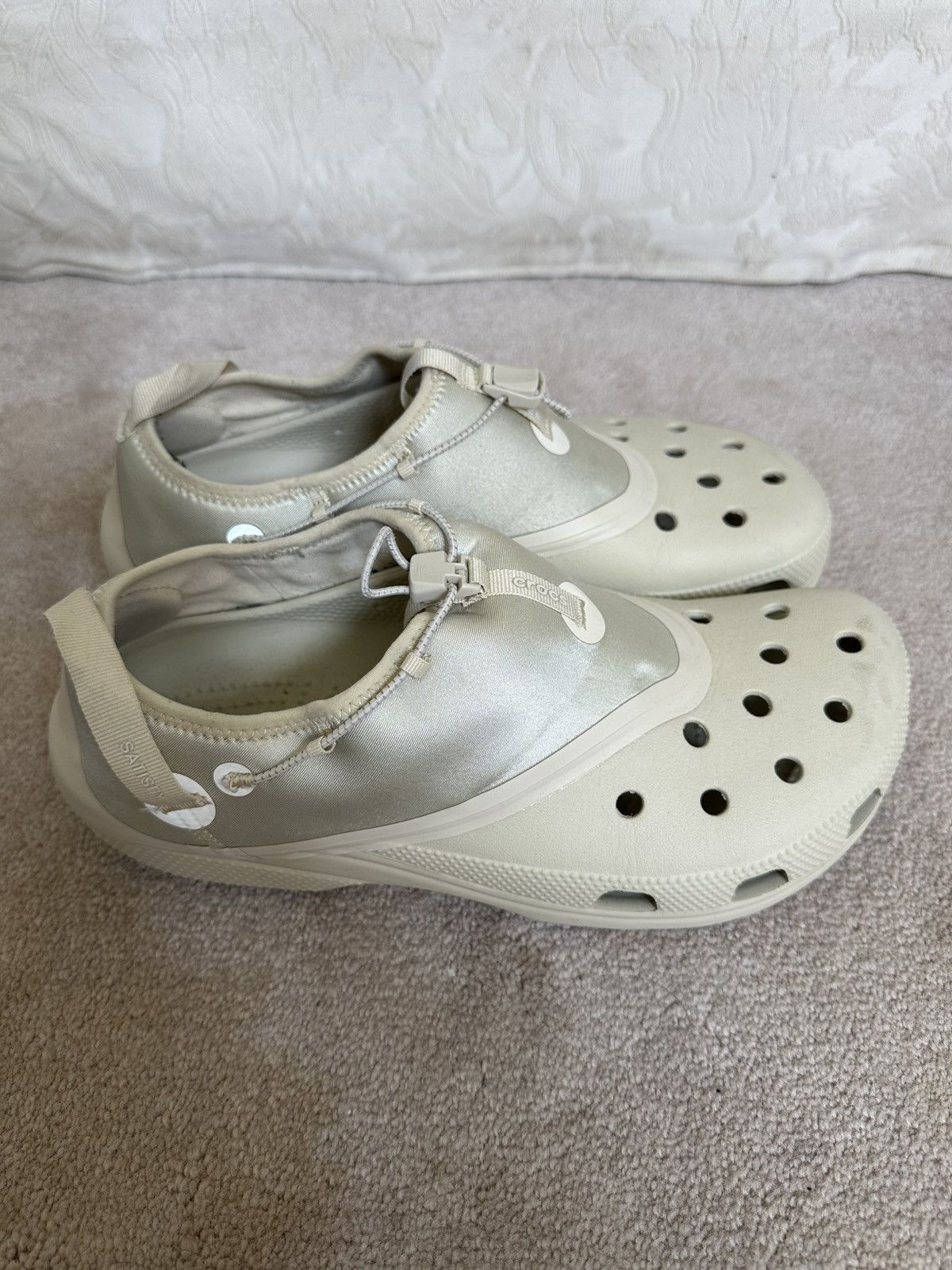 Crocs x Satisfy Trail Clog Technical Running Shoe Bone Beige