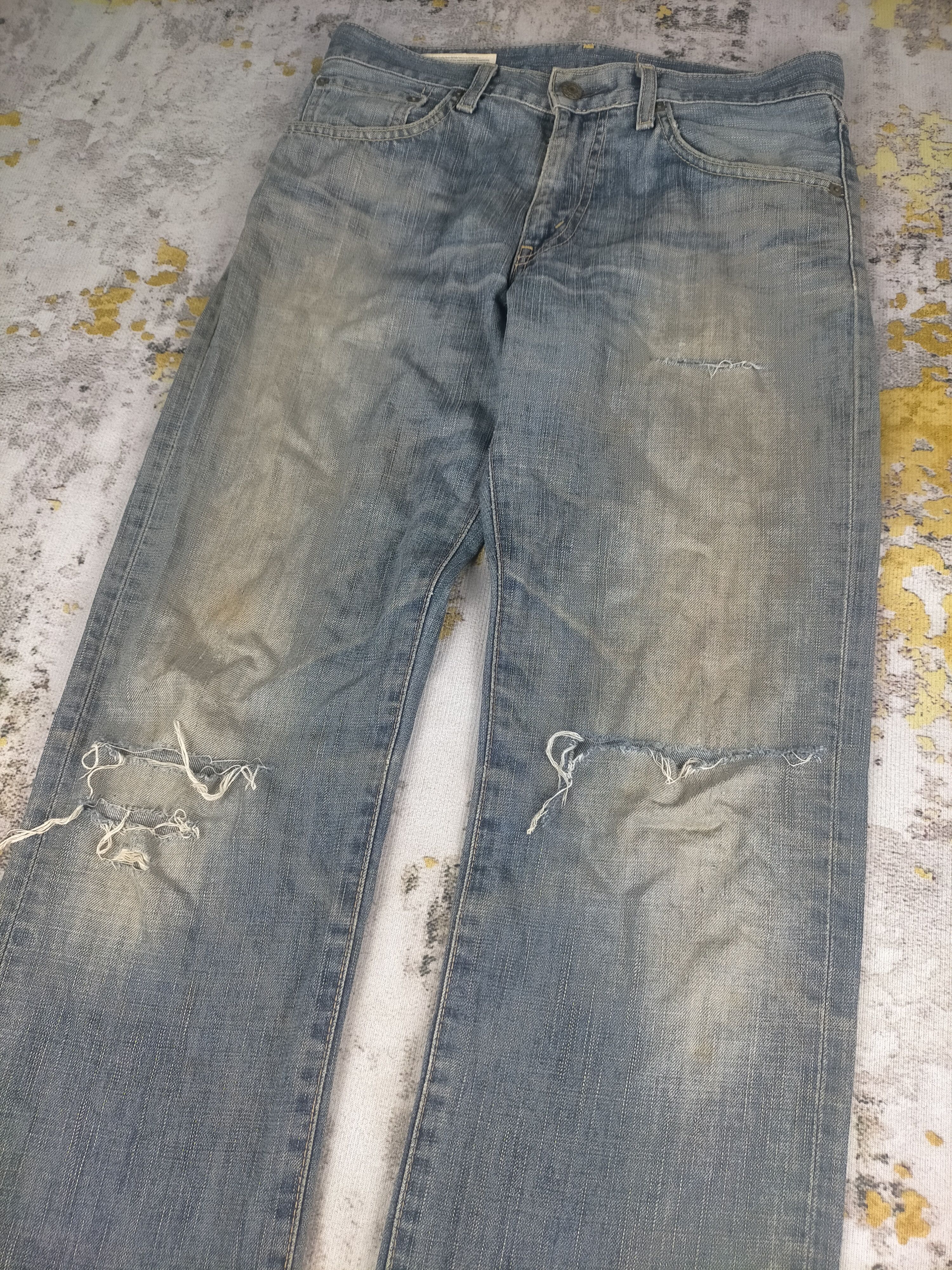 Edwin 🔥90s Edwin Grunge Distressed Washed Jeans Size US 29 - 3 Thumbnail