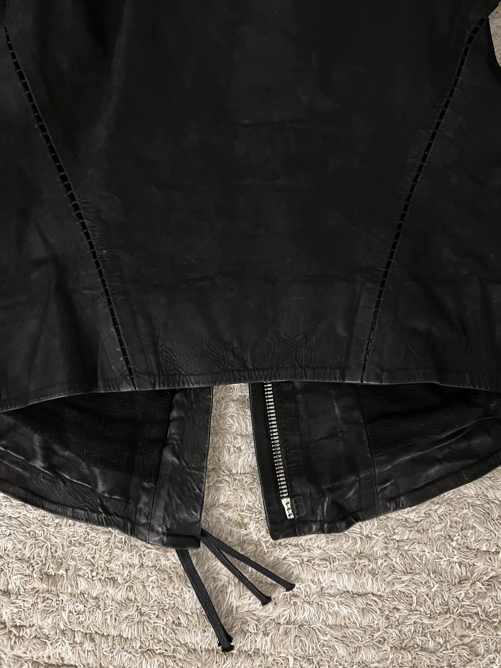 Boris Bidjan Saberi wj1 open stitch calf Leather Jacket Womens xs Size XS / US 0-2 / IT 36-38 - 5 Thumbnail