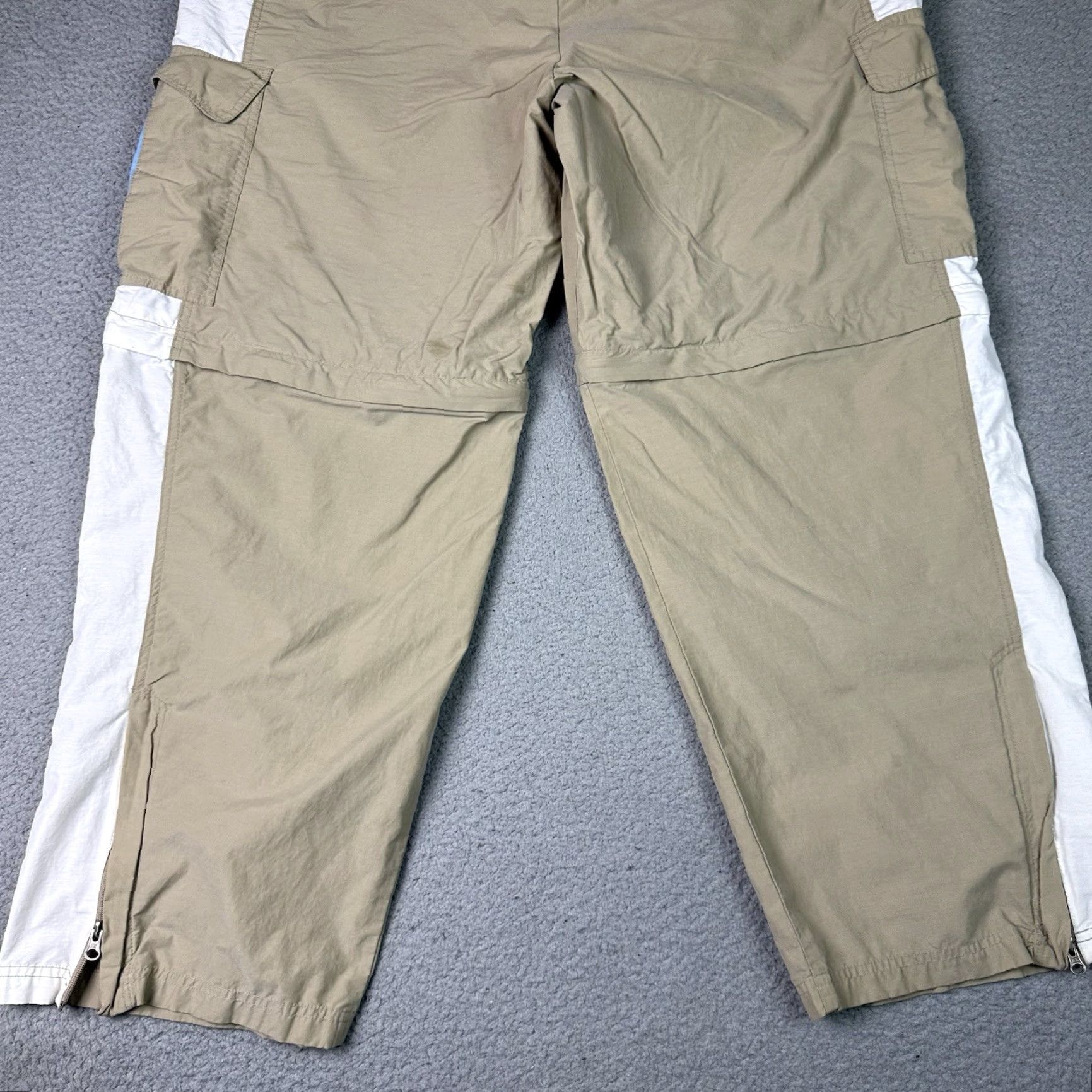 Vintage VINTAGE Phys.Sci Jeans Pant Adult XL Beige Baggy Wide Leg Convertible Skater Grunge Y2K 90s Hip Hop Retro Utility Carpenter Skater Size US 36 / EU 52 - 7 Thumbnail