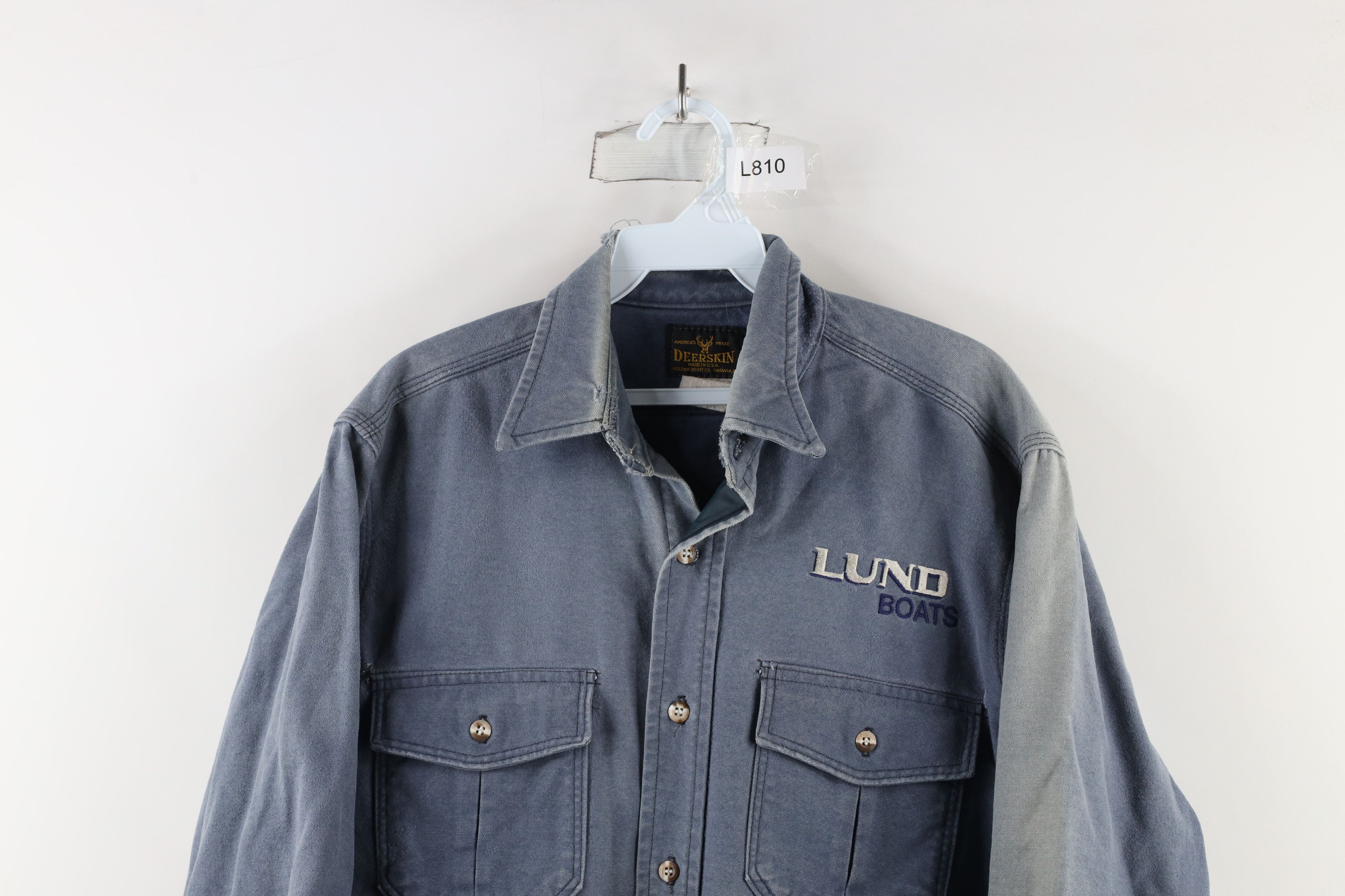 Vintage Vintage 70s Streetwear Boats Chamois Cloth Button Shirt USA Size US M / EU 48-50 / 2 - 2 Thumbnail