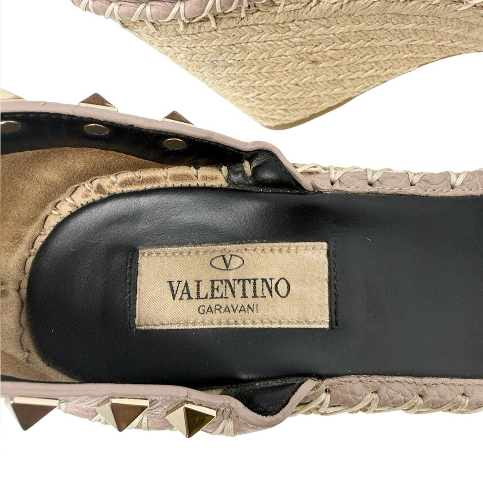 Valentino Valentino Garavani Rockstud Espadrille Wedge Sandals Size 39 Size US 9 / IT 39 - 7 Thumbnail