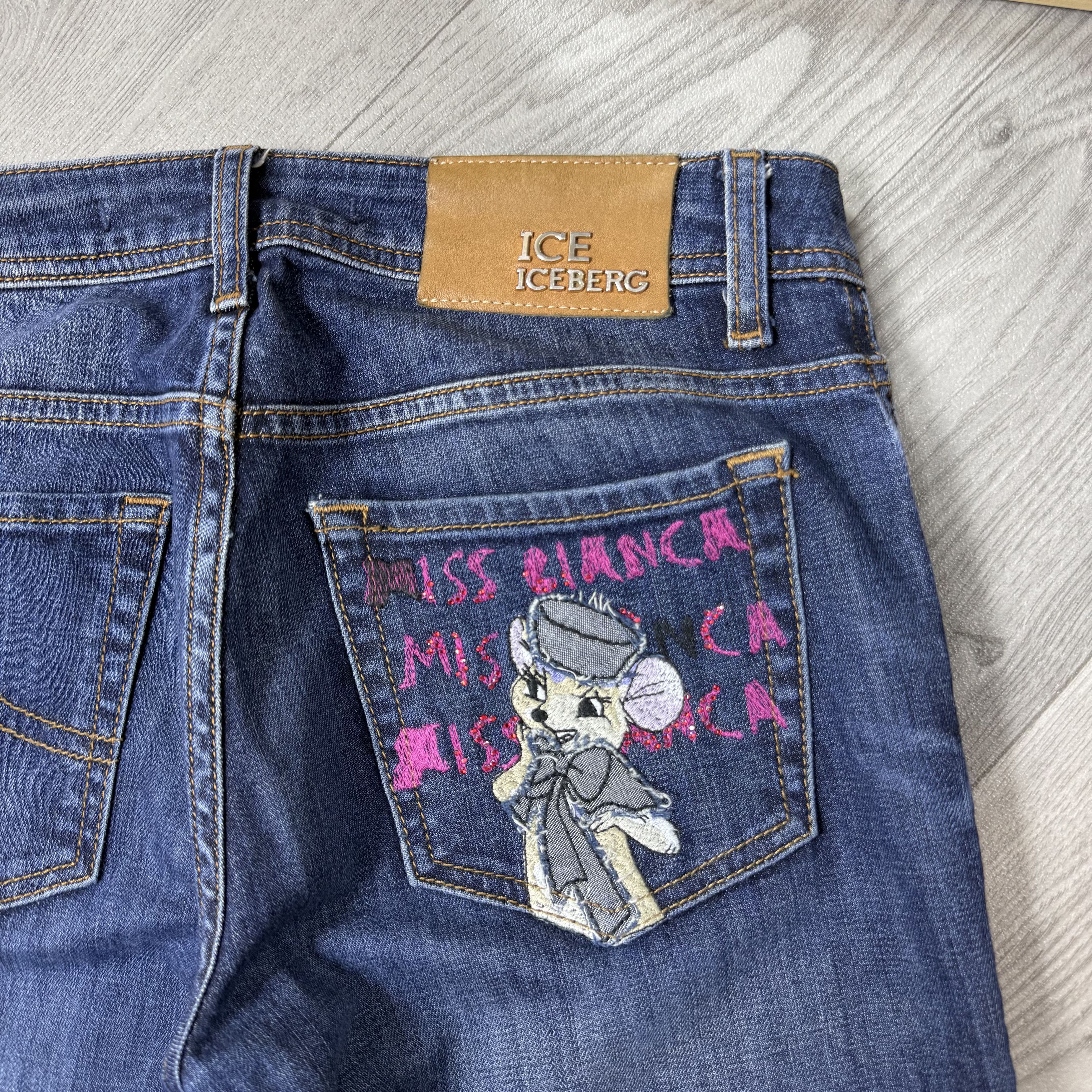 Iceberg Vintage ICE Iceberg London 00s Rare Miss Cianca Jeans Pants Size 28" / US 6 / IT 42 - 9 Thumbnail