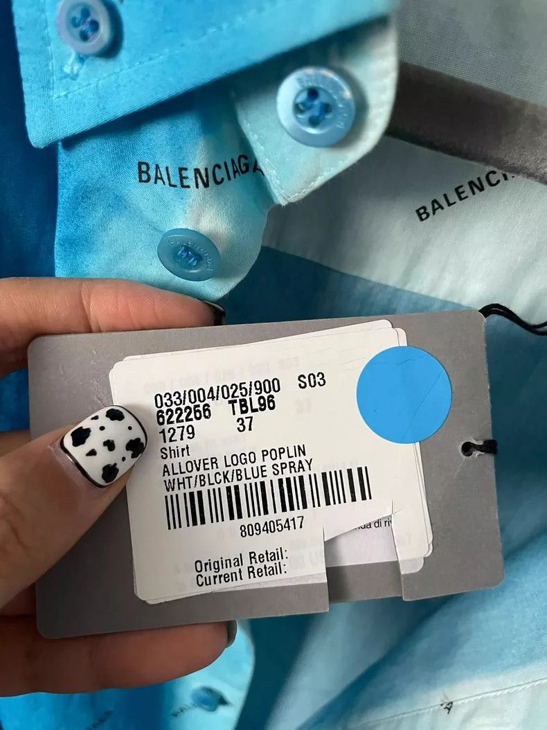 Balenciaga Balenciaga size 37 Long sleeve barrage logo shirt Size US XS / EU 42 / 0 - 5 Thumbnail