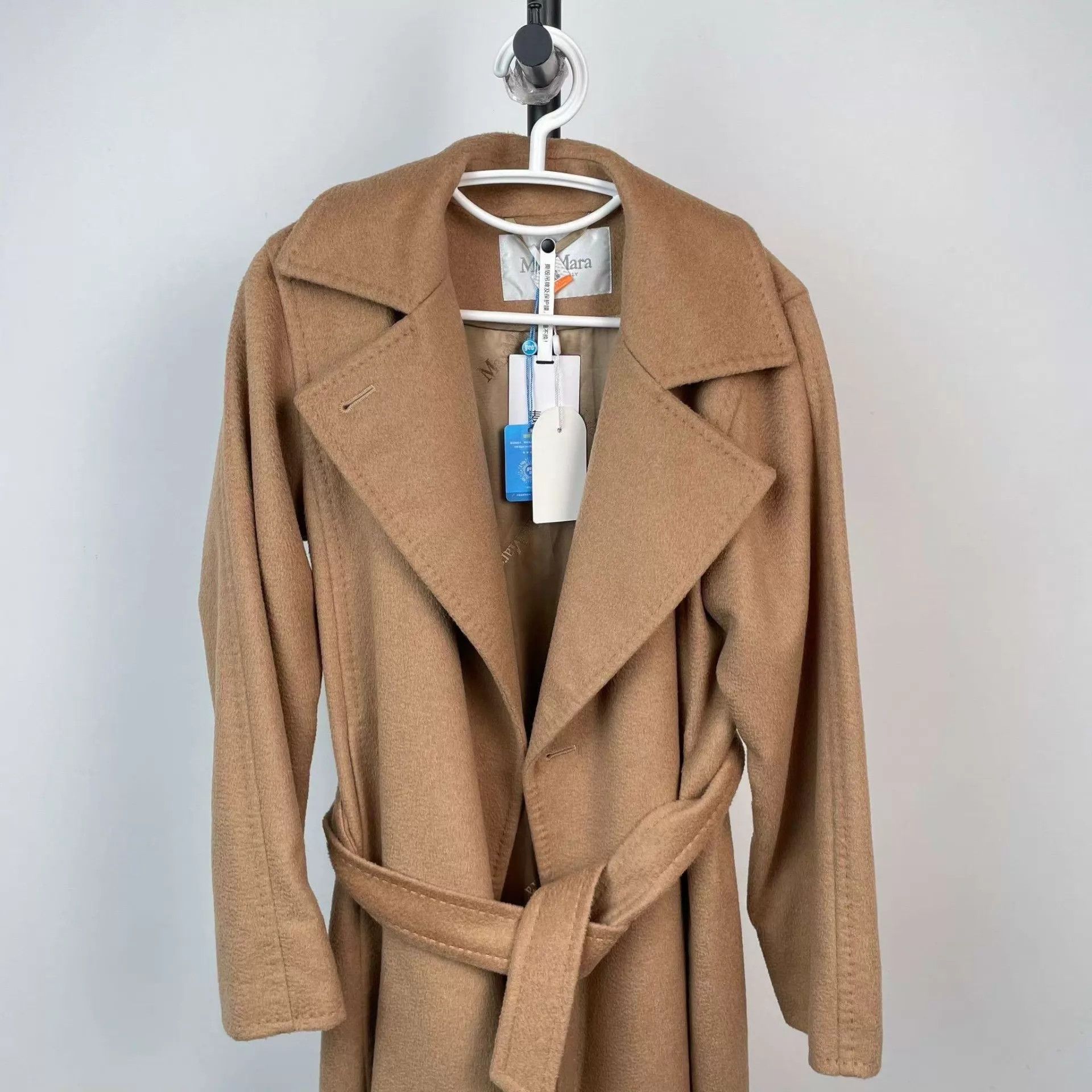 Max Mara Maxmara wool coat brown 165 Grade A belt Size M / US 6-8 / IT 42-44 - 3 Thumbnail