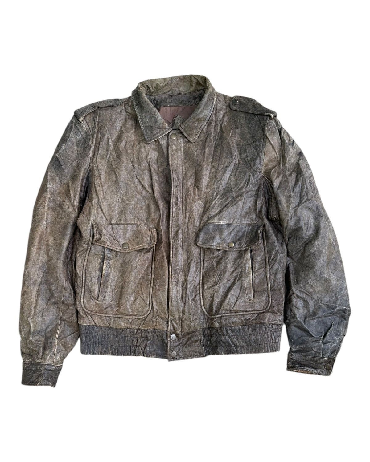 Issey Miyake 🔥VINTAGE BROWN LEATHER JACKET ISSEY MIYAKE INSPIRED DESIGN Size US L / EU 52-54 / 3 - 12 Thumbnail