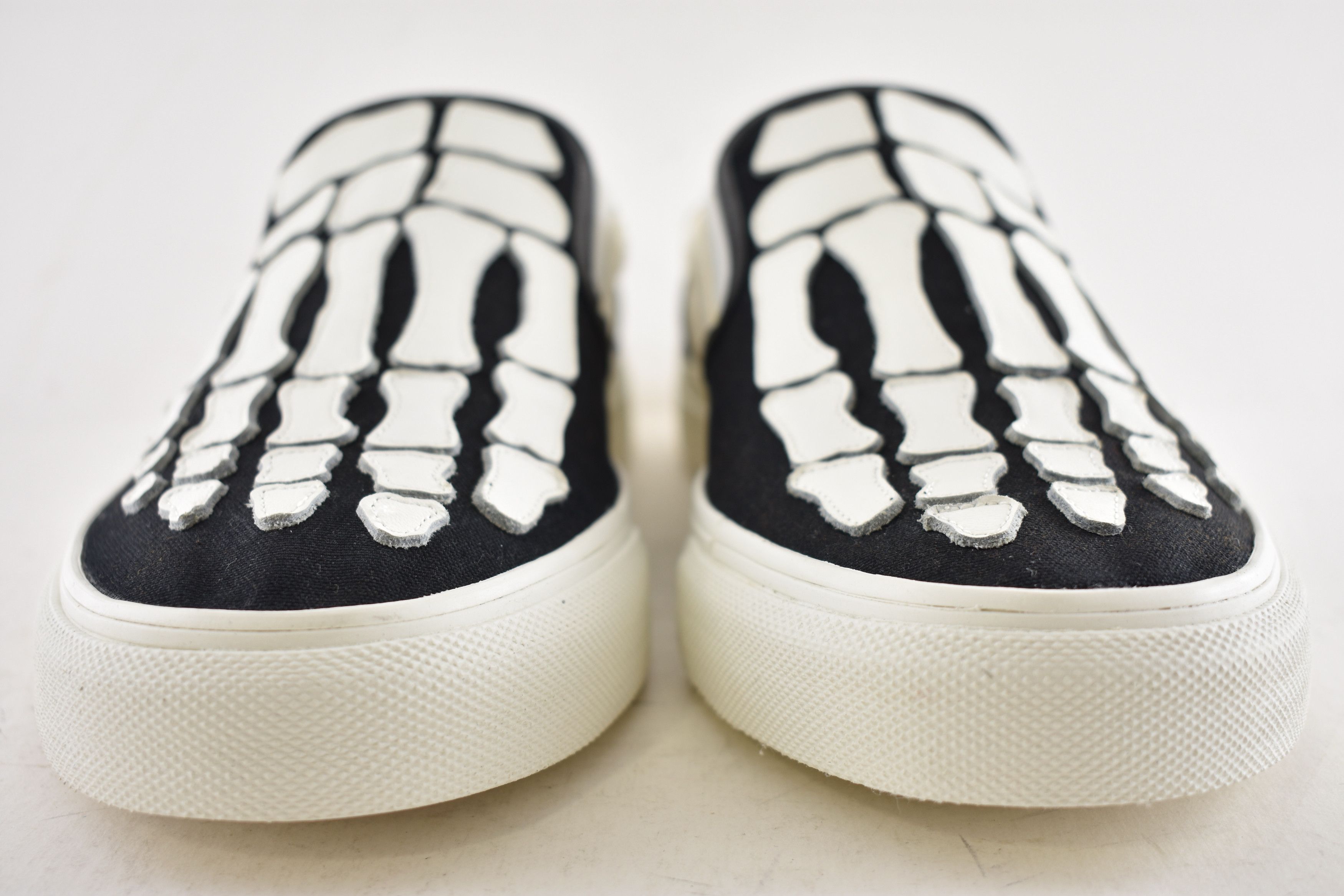 Amiri Amiri White Skeleton Slip On Bones Low Top Sneakers 44 11 Size US 11 / EU 44 - 9 Thumbnail