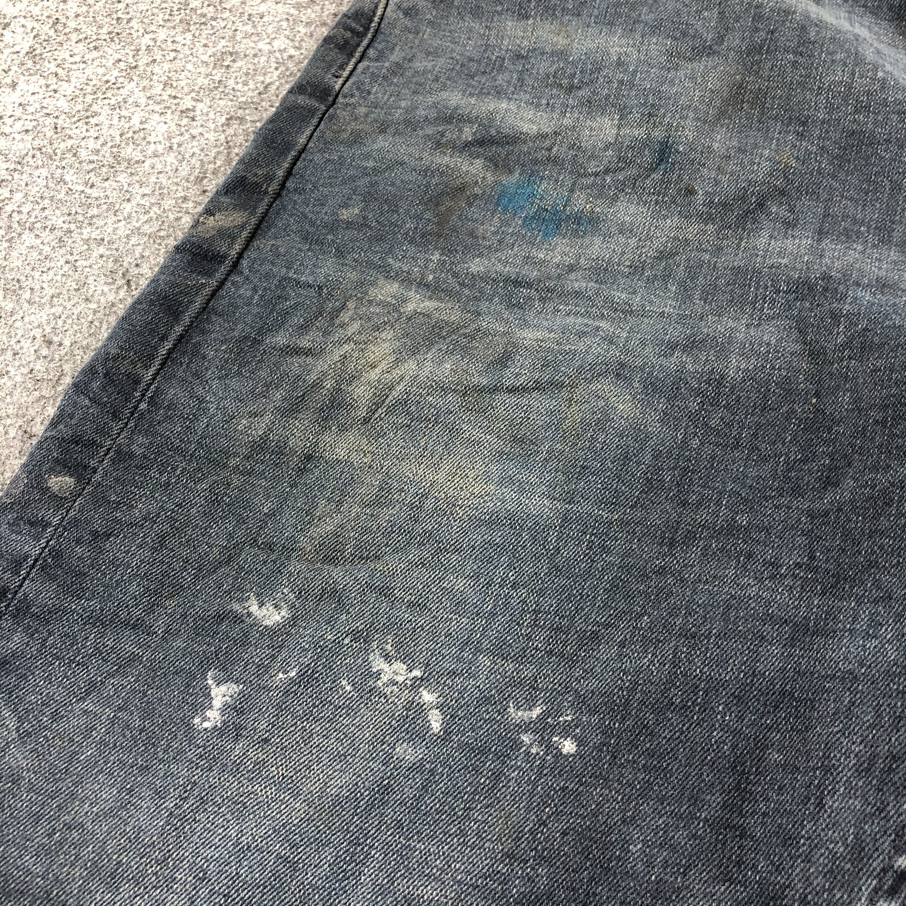 Vintage Faded Black Levis 513 Jeans-J2574