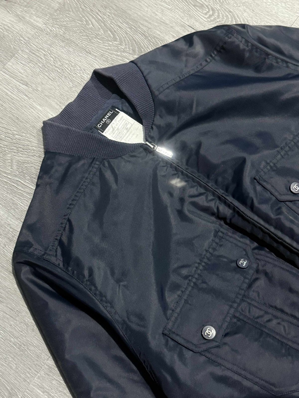 Chanel Chanel Vintage 1997 Blue Bomber Jacket Size M / US 6-8 / IT 42-44 - 2 Thumbnail