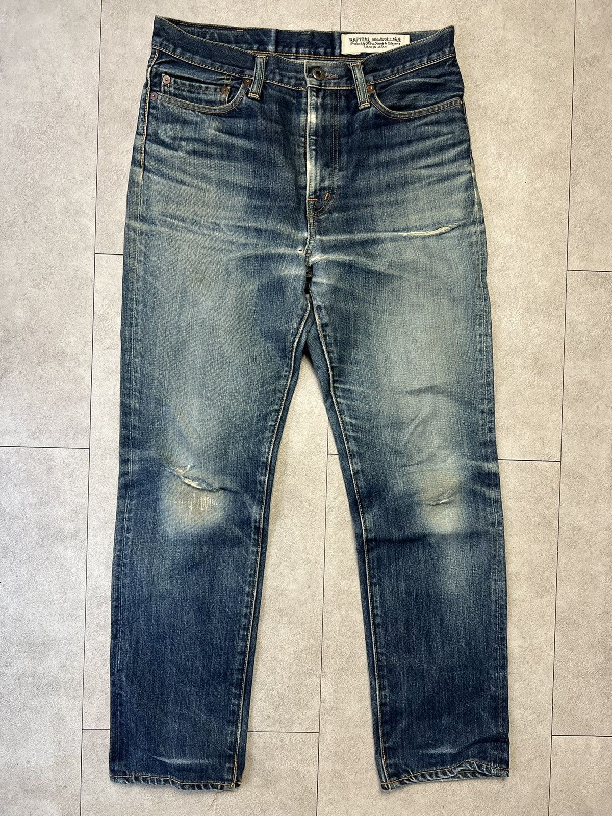 Kapital × Kapital Kountry Kapital Kountry Washed Denim Jeans Size US 32 / EU 48 - 1 Thumbnail