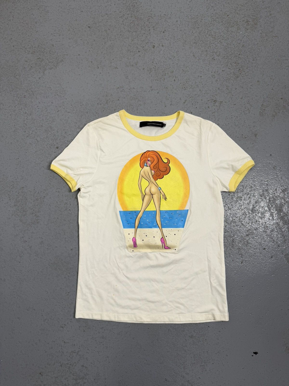 Andrew Mackenzie Vintage S/S 2005 Andrew Mackenzie Rhinestones T-Shirt Size US XXL / EU 58 / 5 - 1 Thumbnail