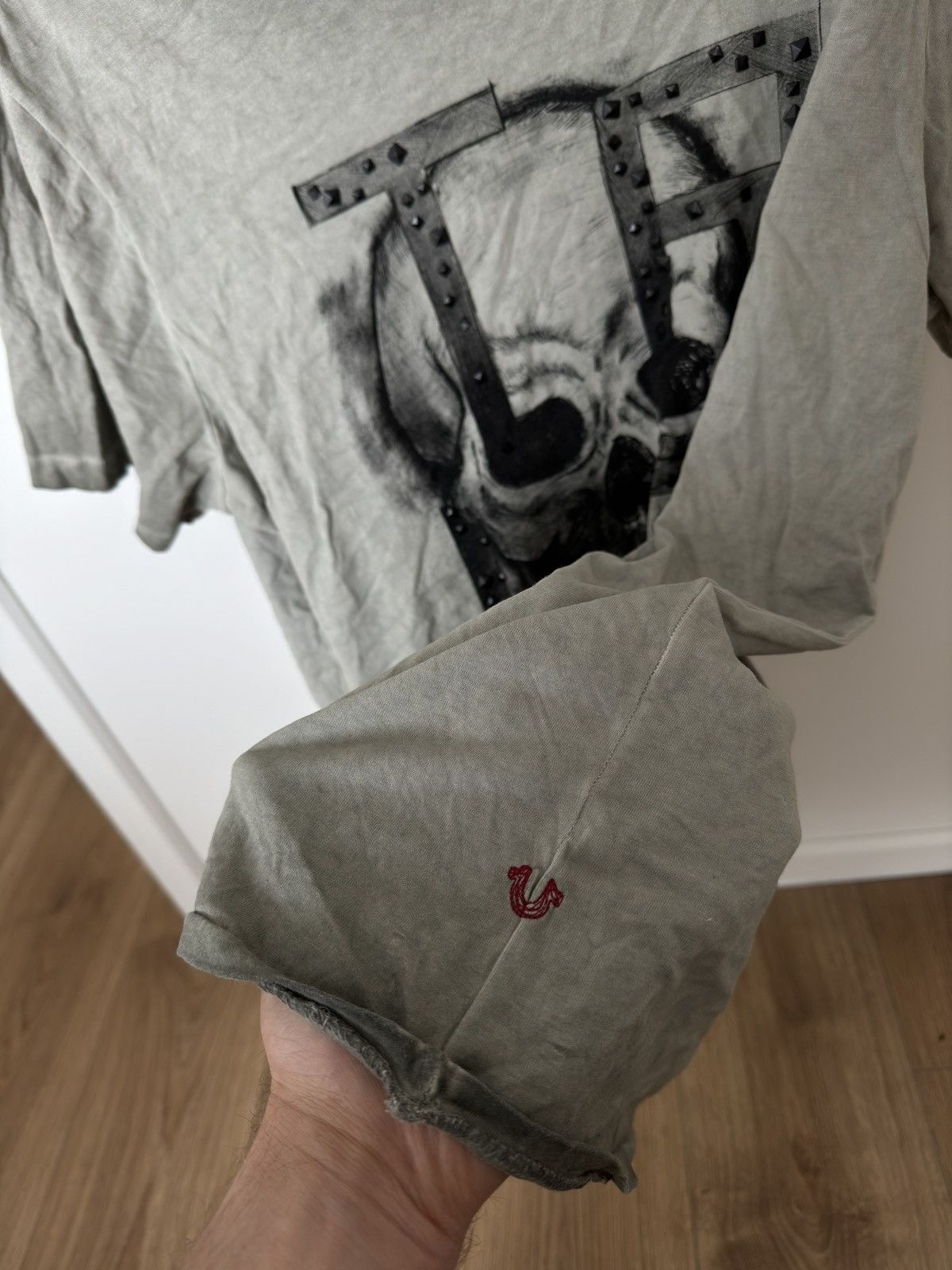 True Religion True Religion skull rhinestones vintage t shirt big logo Size US XL / EU 56 / 4 - 5 Thumbnail