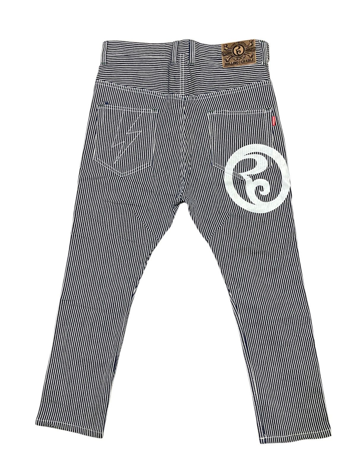 Japanese Brand Rolling Cradle Hickory Skinny Pants Size US 33 - 1 Thumbnail