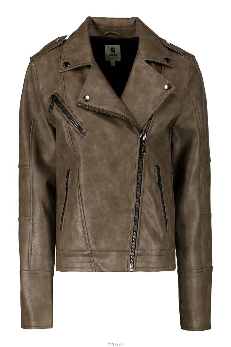 Other **GARCIA Vegan Leather Biker Jacket Size S / US 4 / IT 40 - 1 Thumbnail