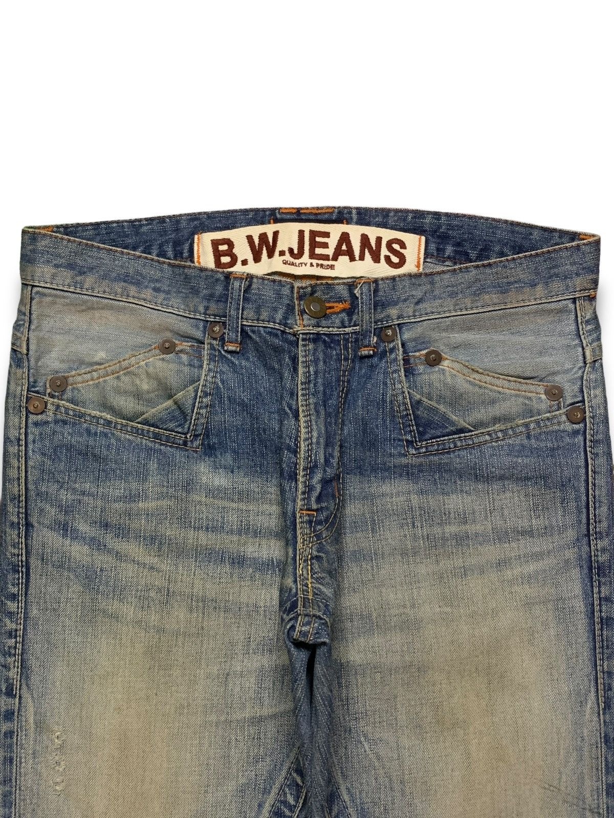 Japanese Brand Vintage Japanese Blue Way Rusty Wash Distressed Loose Jeans Size US 32 / EU 48 - 4 Thumbnail
