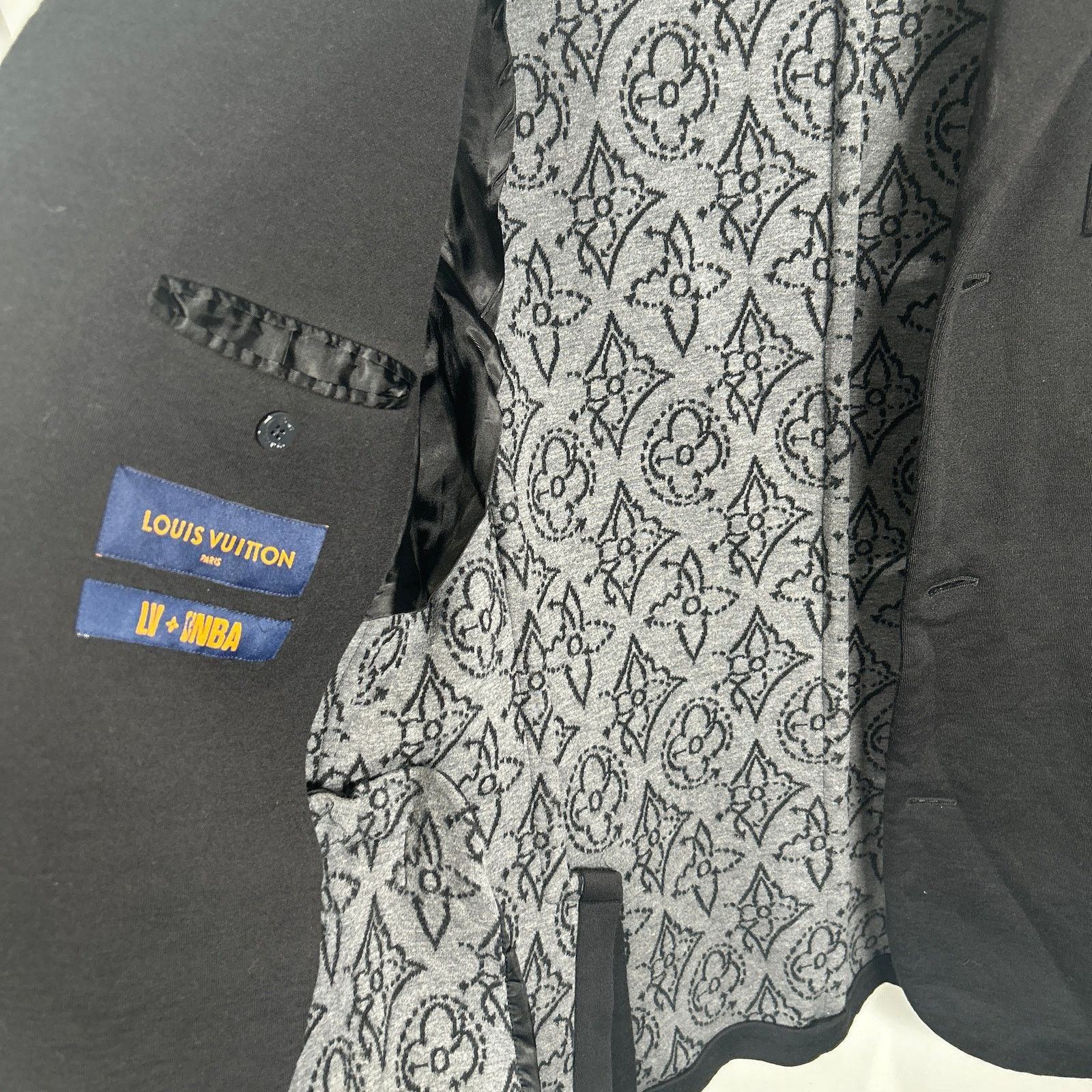 Louis Vuitton × NBA Louis Vuitton x NBA Black Suit Jacket Size 48 Size 48L - 7 Thumbnail