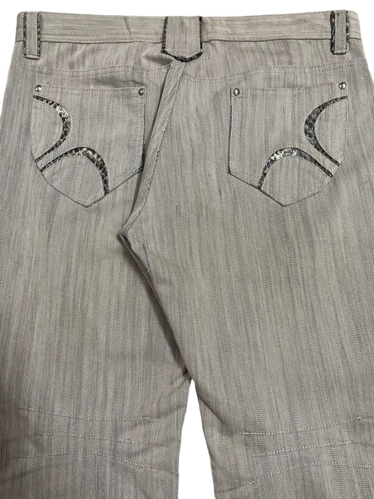 Hysteric Glamour Vintage Japanese Brand Snake Skin Style Wide Leg Jeans Size US 35 - 6 Thumbnail