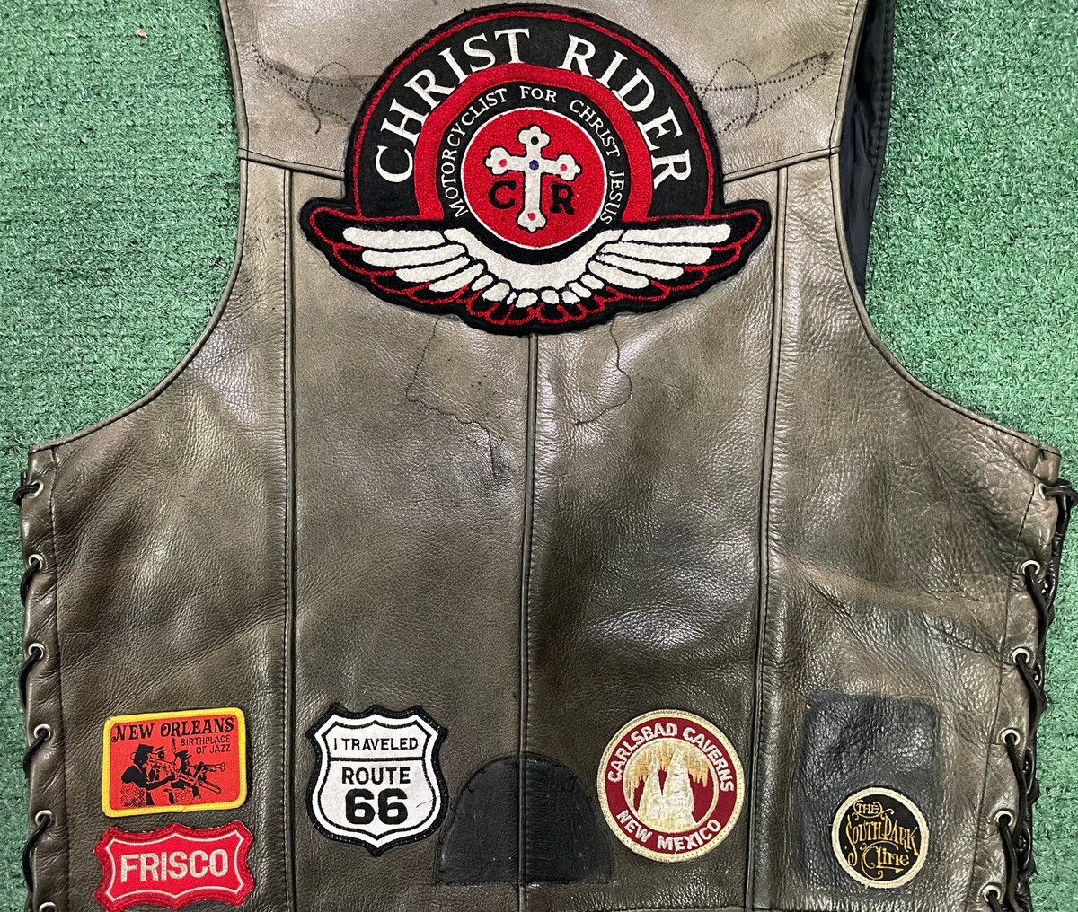 Other Vintage 1980s Christ rider motorcycle patch vest Size US XL / EU 56 / 4 - 4 Thumbnail