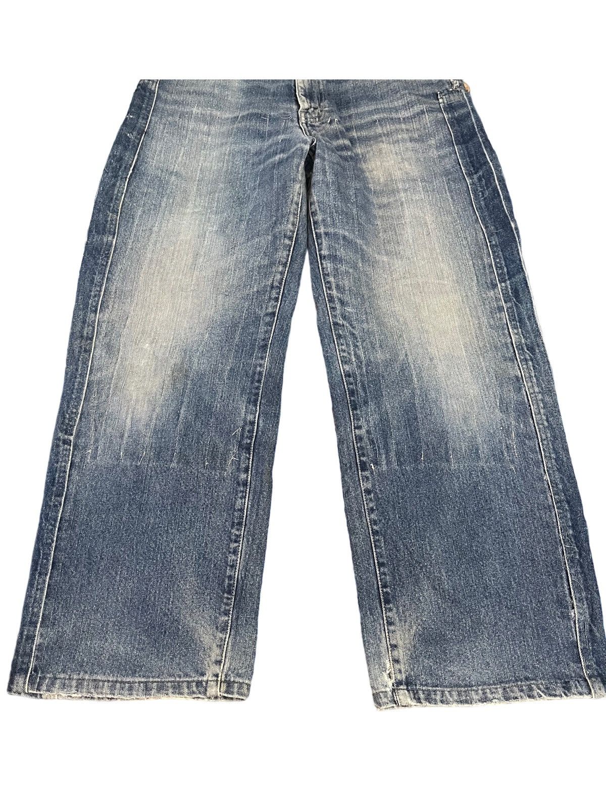 Jun Takahashi UniqloY2K Baggy Distress Style Jeans Size US 31 - 2 Thumbnail