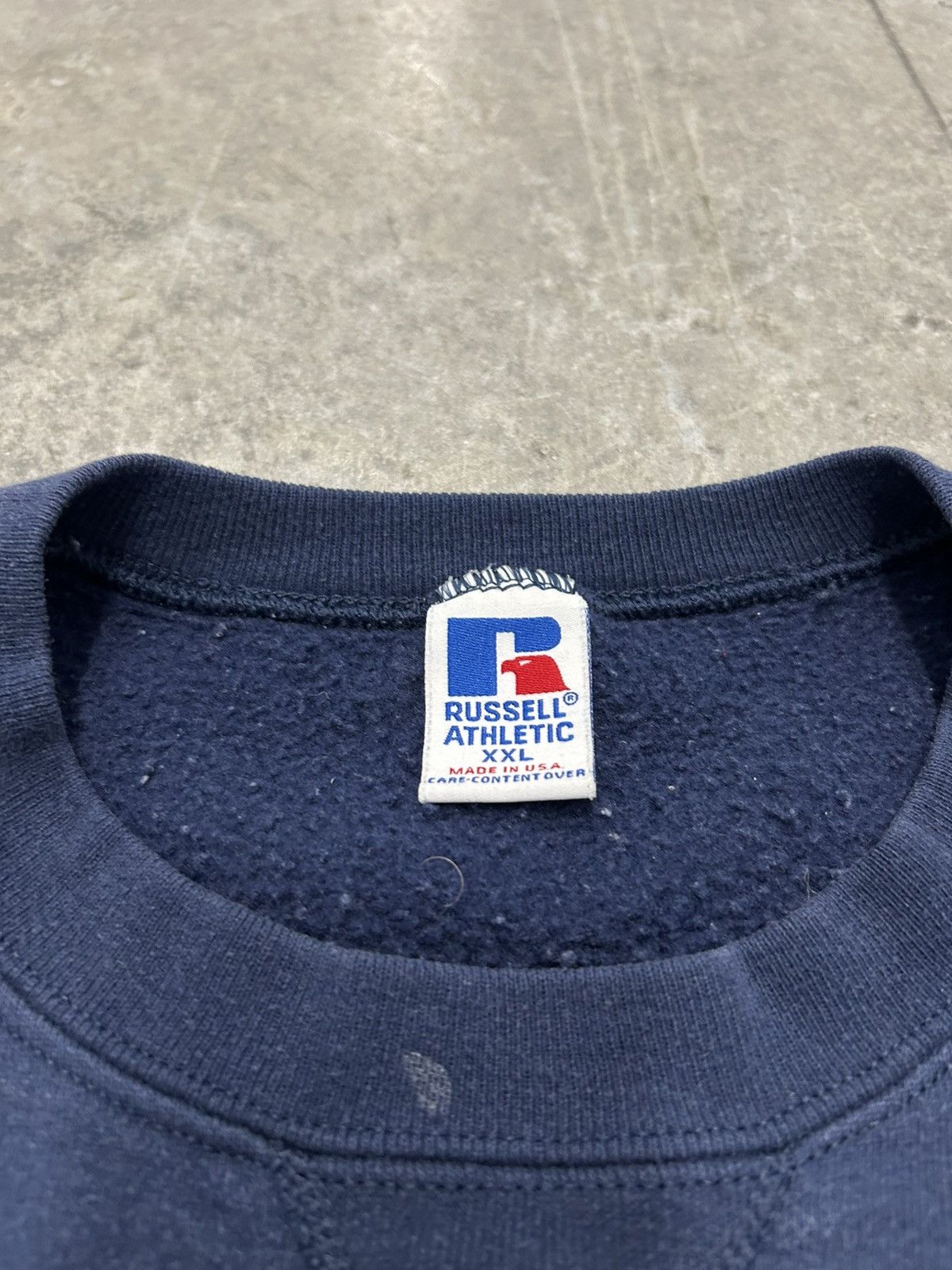 Russell Athletic Vintage Russell athletic sweatshirt navy Size US XXL / EU 58 / 5 - 2 Thumbnail