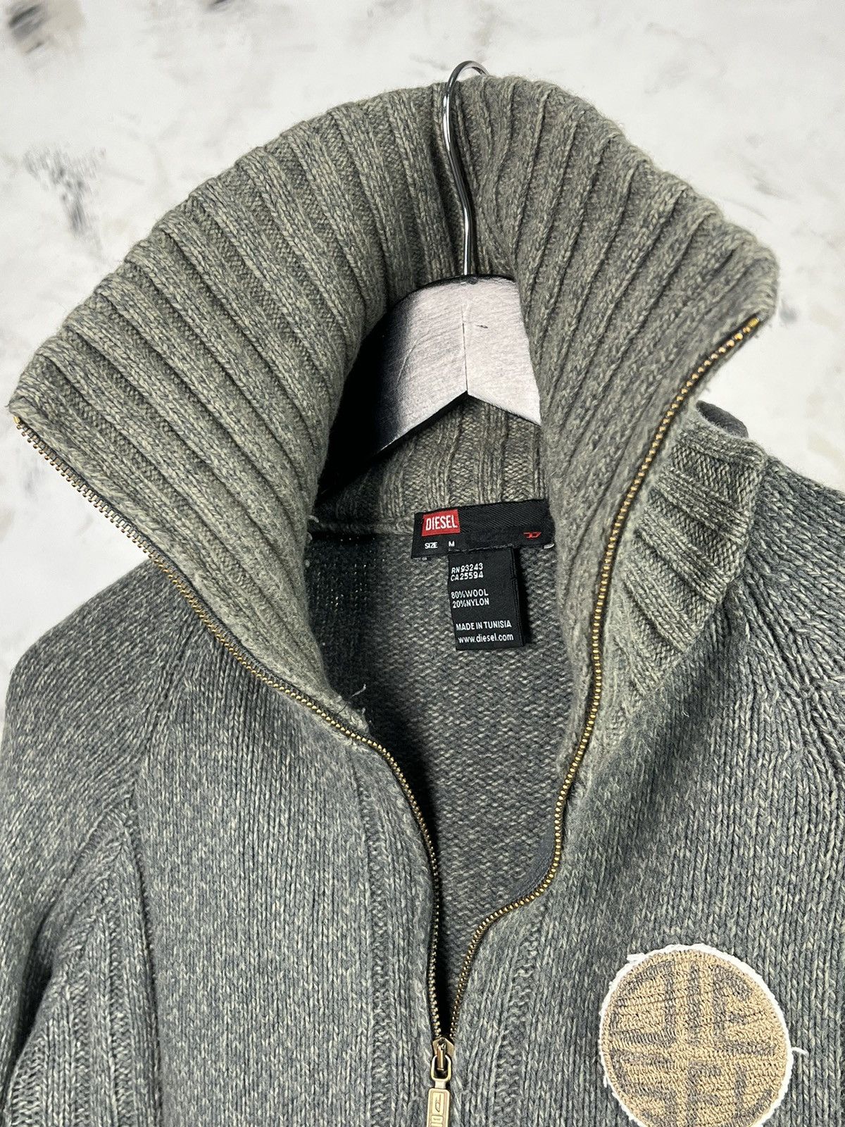 Diesel Vintage Diesel Wool Zip Knit Sweater Size S - M Size US M / EU 48-50 / 2 - 9 Thumbnail