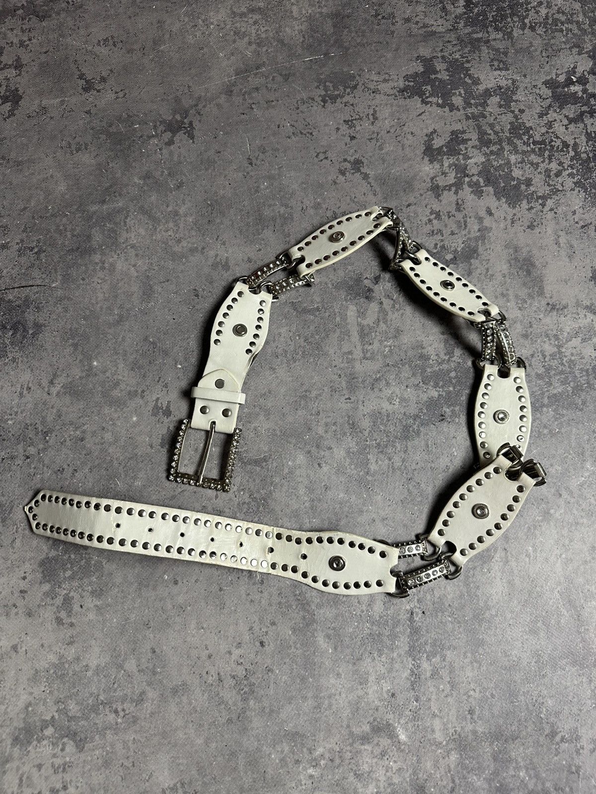 If Six Was Nine Vintage If Six Was Nine Style Belt Y2K White Size ONE SIZE - 1 Thumbnail