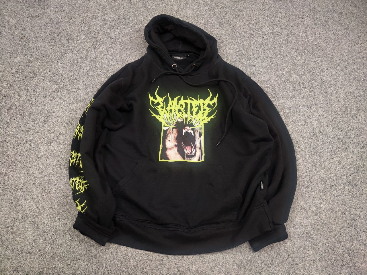 Wasted Paris Wasted Fearless Dog Logo Black Oversized Hoodie Y2K Style Size US S / EU 44-46 / 1 - 4 Thumbnail