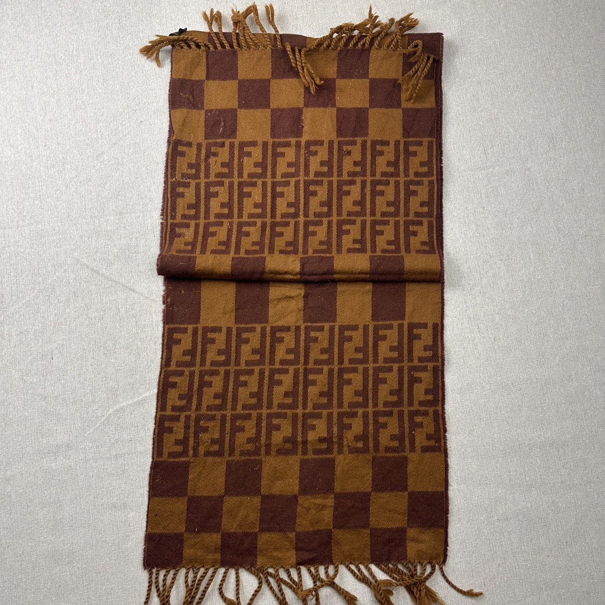 Fendi Fendi Scarf Wool Muffler Neck Wrap Size ONE SIZE - 5 Thumbnail