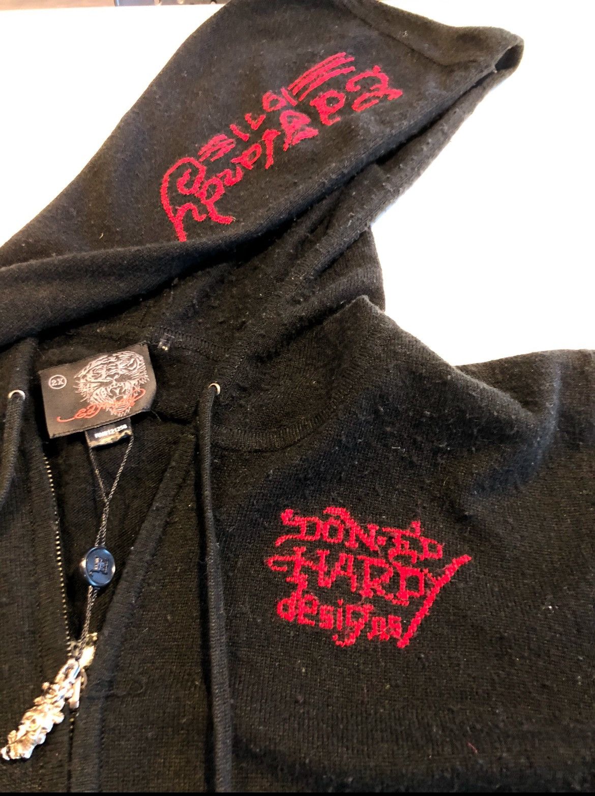 Ed Hardy Ed Hardy Vintage Hooded Sweater zip up Size US XL / EU 56 / 4 - 3 Thumbnail