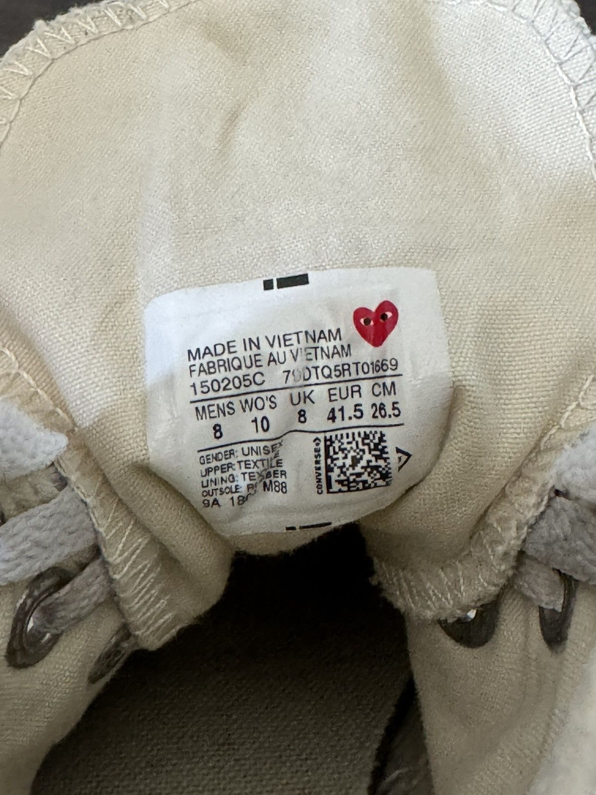 Comme des Garcons × Converse Converse X Comme Des Garcons Hi-Tops Size US 10 / IT 40 - 7 Thumbnail