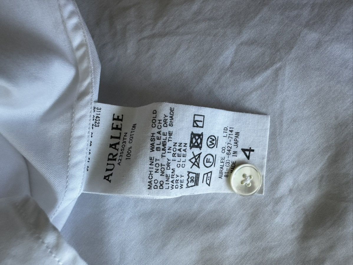 Auralee Auralee White Washed Finx Twill Shirt - Large/4 Size US L / EU 52-54 / 3 - 10 Thumbnail