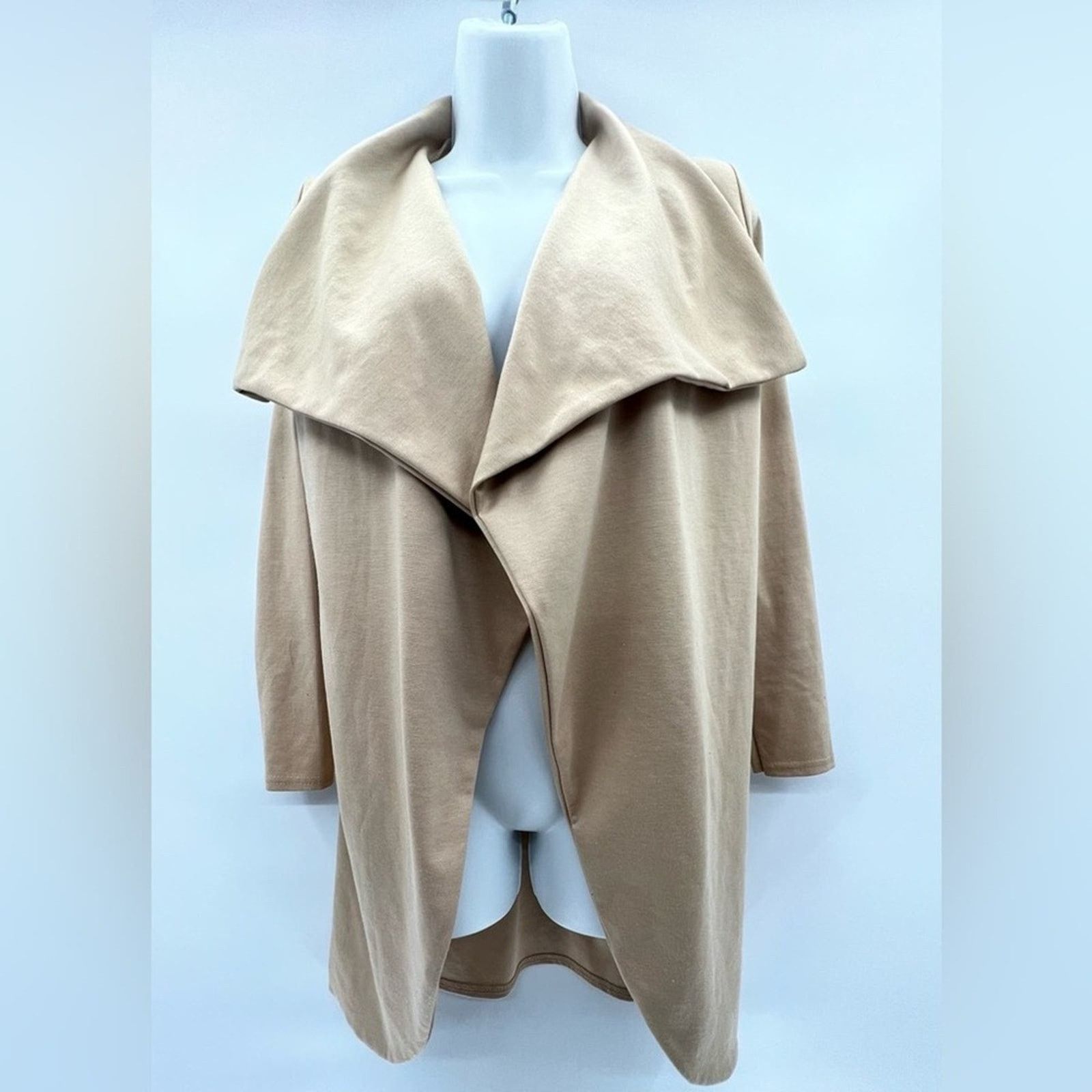 Boohoo Boohoo Camel Waterfall Jacket Size 2 Size XS / US 0-2 / IT 36-38 - 3 Thumbnail
