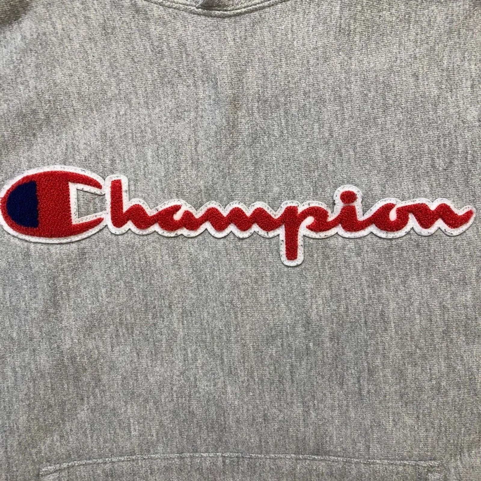 Champion × Vintage Champion Reverse Weave Hoodie Medium Script Spell Out Hooded Size US M / EU 48-50 / 2 - 2 Thumbnail